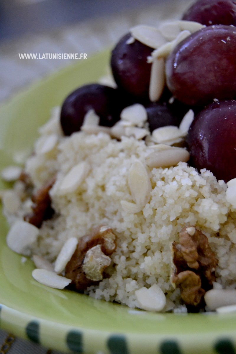 mesfouf aux raisins la tunisienne