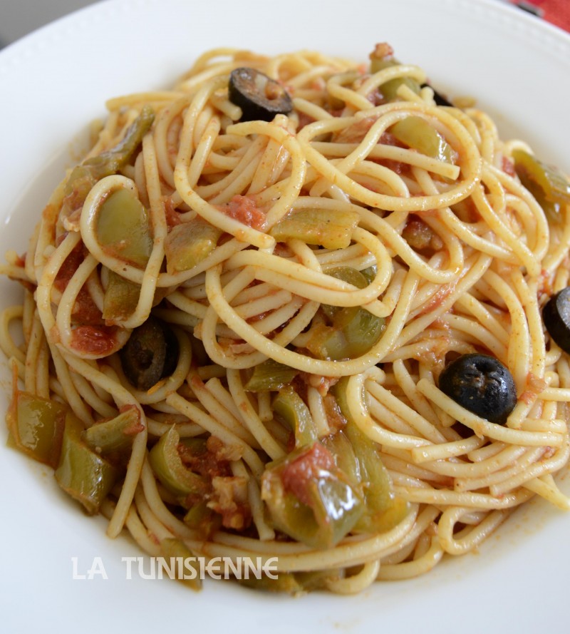 spaghetti au thon la tunisienne 2