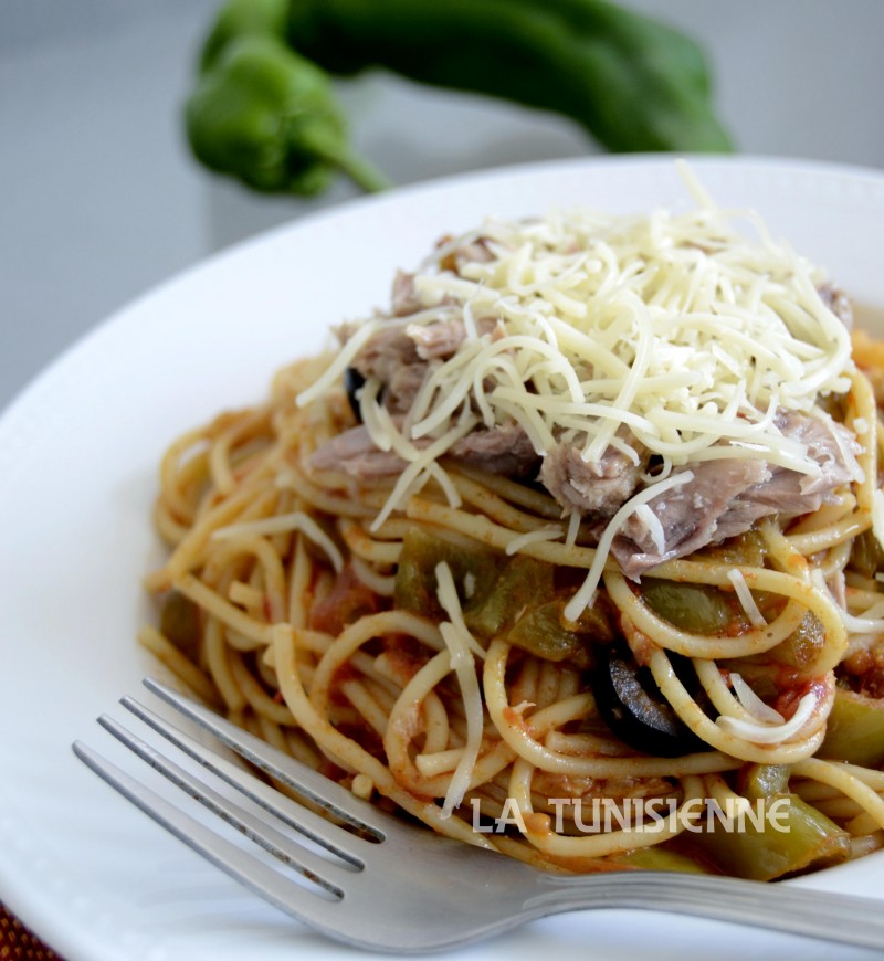 spaghetti au thon la tunisienne