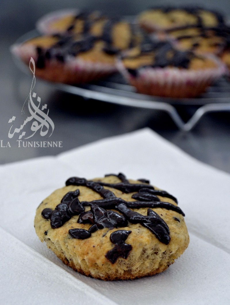 muffins banane-chocolat