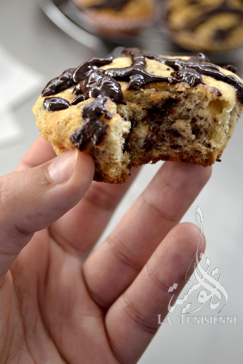 muffins banane-chocolat1