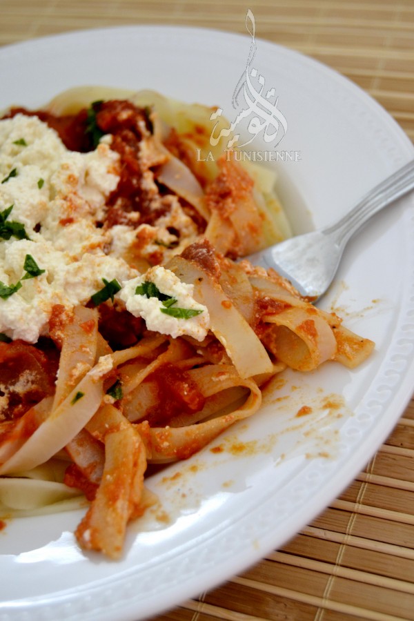 tagliatelles tomate ricotta 4